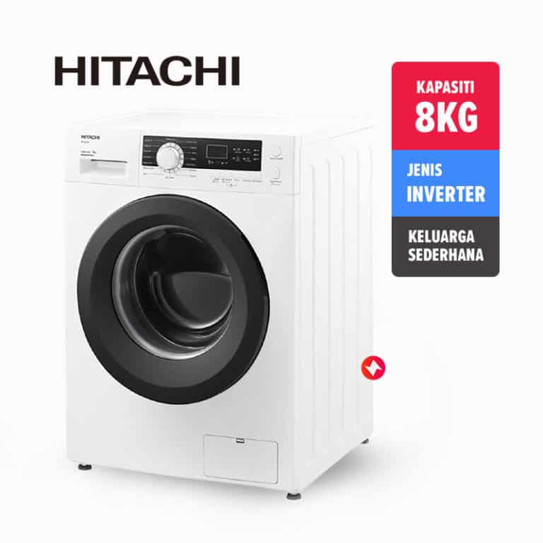 Hitachi Front Load Inverter Washing Machine BD-80CVE