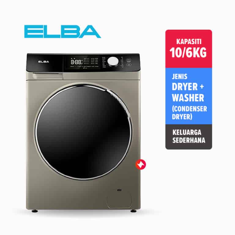 ELBA 10KG6KG 2-in-1 Washer Dryer EWDC-J1061IN(GD)