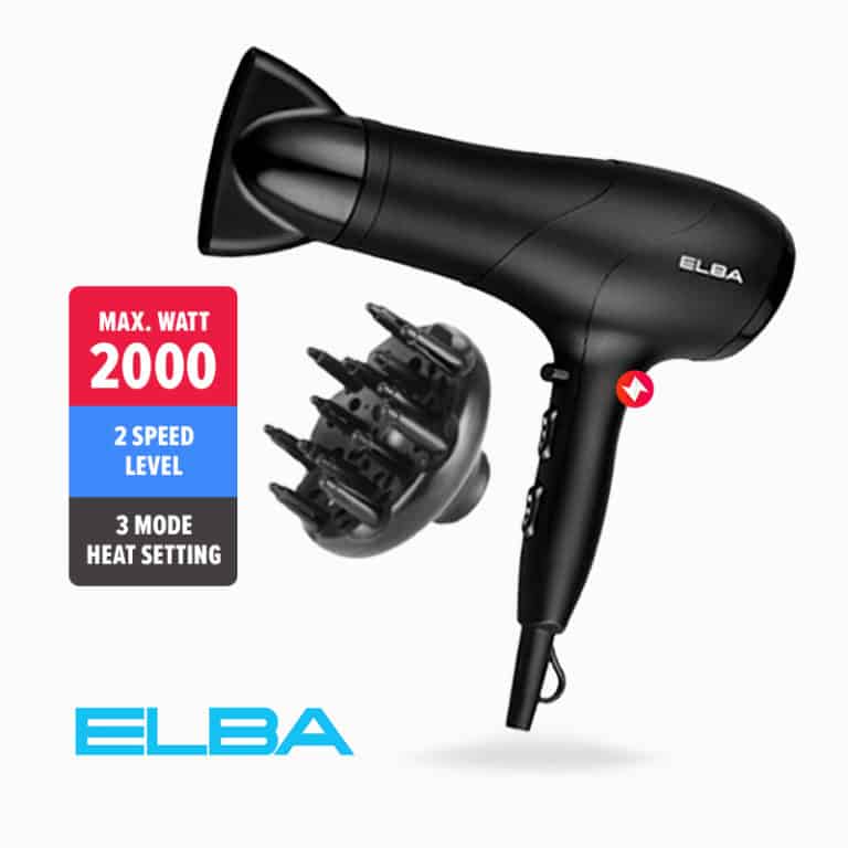 ELBA Hair Dryer EHD-G2037(BK)