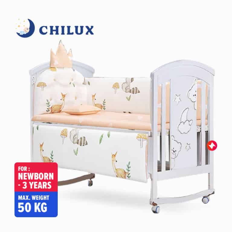 Chilux Peace White 6 Mode Multifunctional Baby Cot