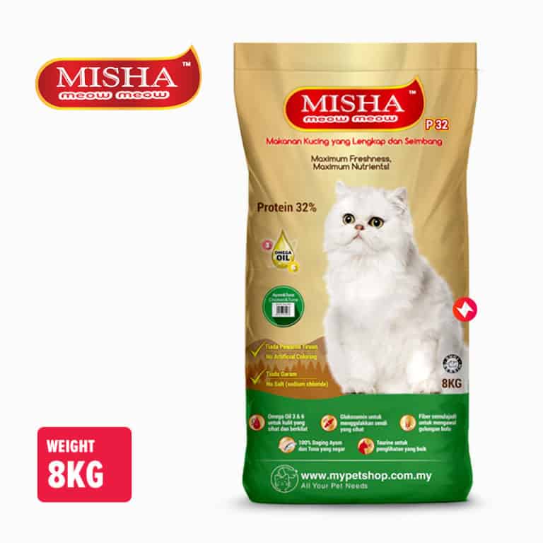 MISHA Dry Cat Food - Assorted Flavor (8kg)