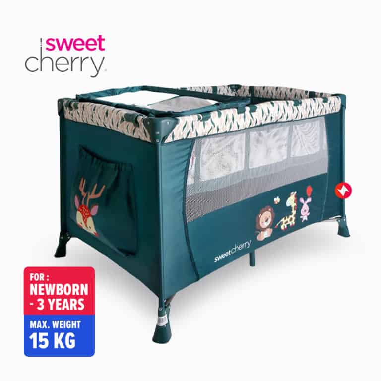 Sweet Cherry Portable Lightweight Travel Cot