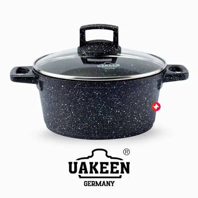 Uakeen Germany Die Cast Granite Casserole Cookware Pot With Lid