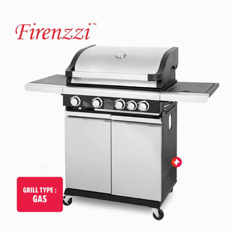 Firenzzi 4B+1SB Outdoor Stainless Steel Gas BBQ Grill