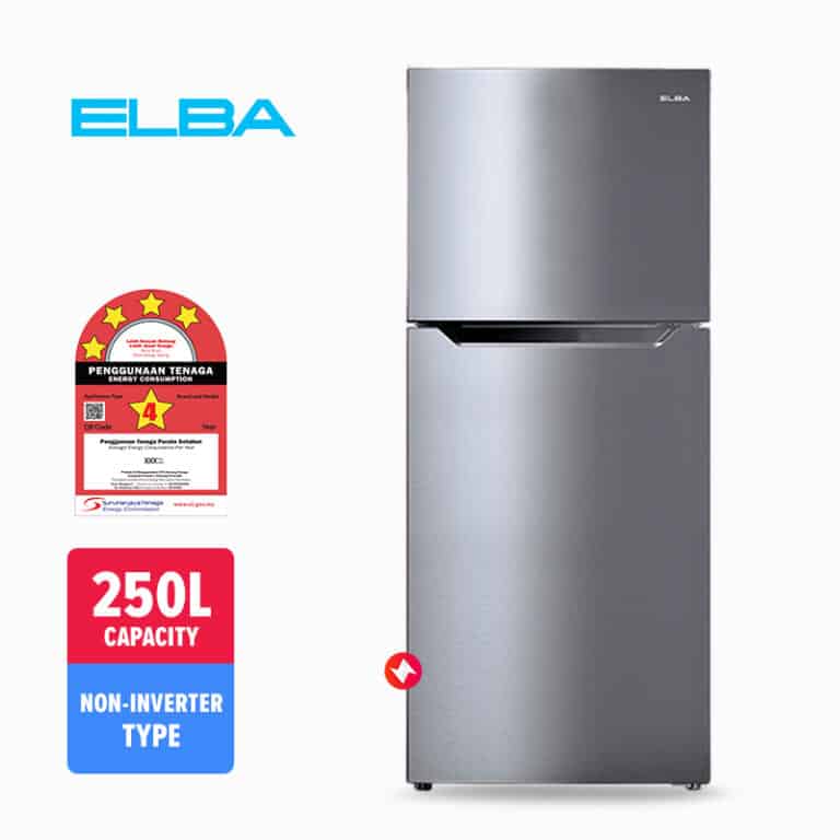 Elba 2-Door Refrigerator ER-G2521-SV (250L)