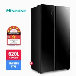 Hisense Side by Side Inverter Refrigerator RS688N4ABU (620L)