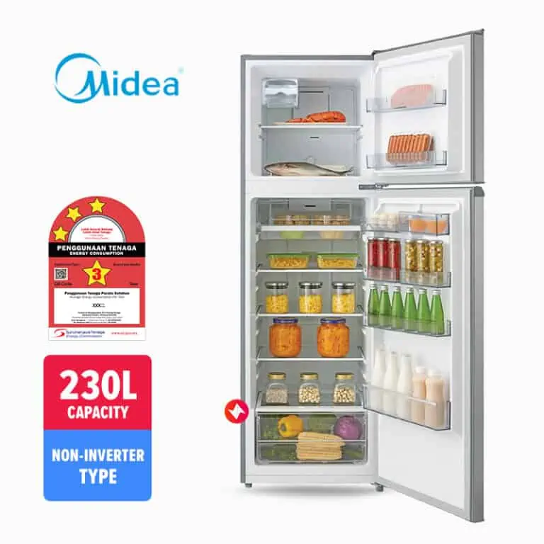 Midea 2-Door Refrigerator MD-232V (230L)-2