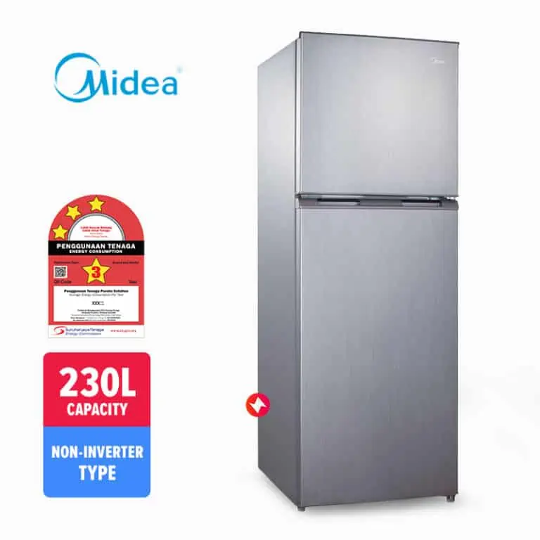 Midea 2-Door Refrigerator MD-232V (230L)
