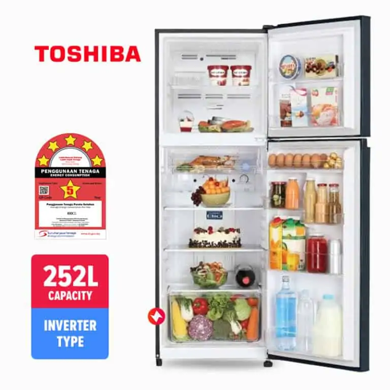 Toshiba 2-Door Inverter Fridge GR-A28MS (DS) (252L)-2
