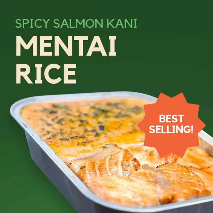 Ikigai Menu - Spicy Salmon Kani Mentai Rice