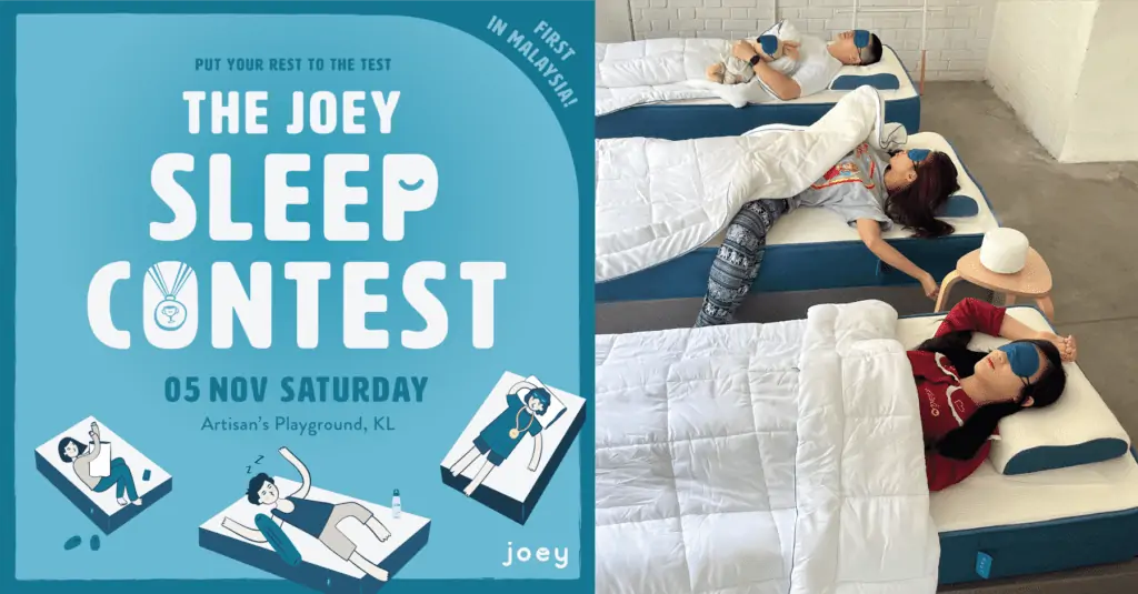 Joey Mattress Sleeping Contest KL