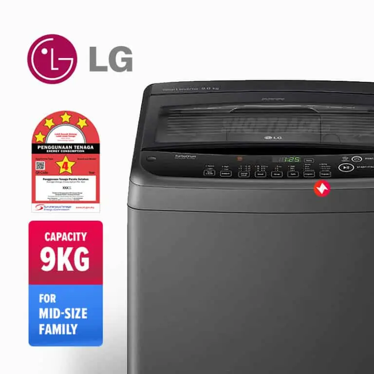 Mesin Basuh LG T2109VS2B Top Load Washer with Smart Inverter (9kg)