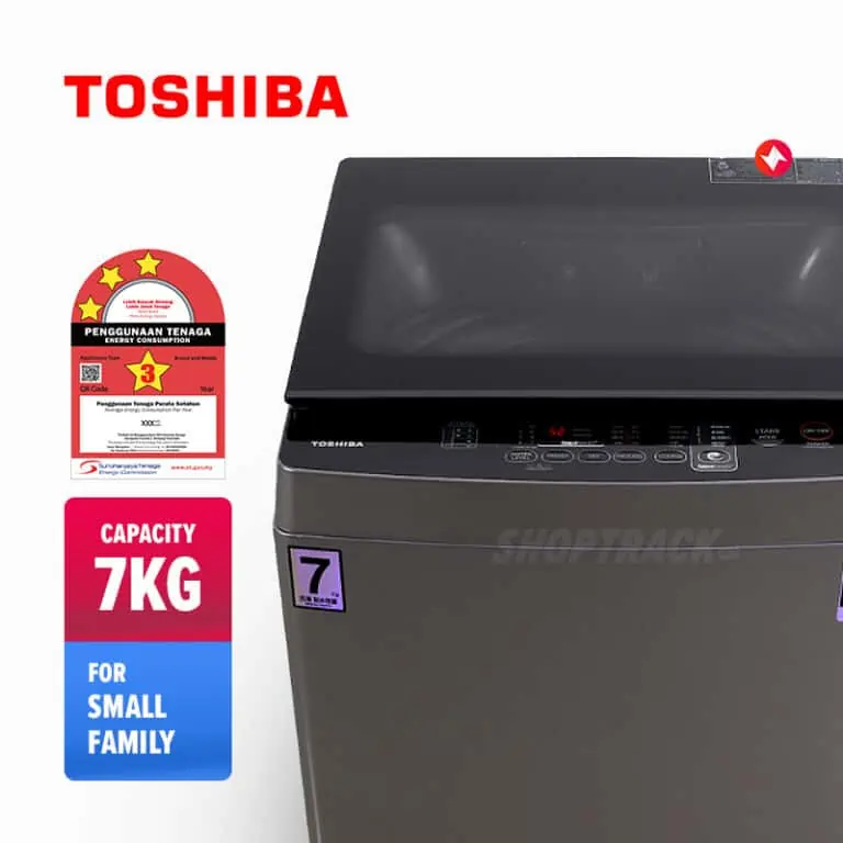 Mesin Basuh Toshiba Washing Machine AW-J800AM(SG) (7kg)