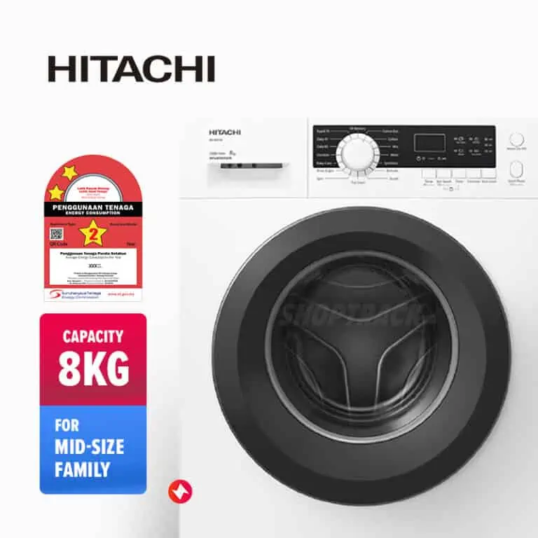 Hitachi Front Load Inverter Washing Machine BD-80CVE (8kg)-2