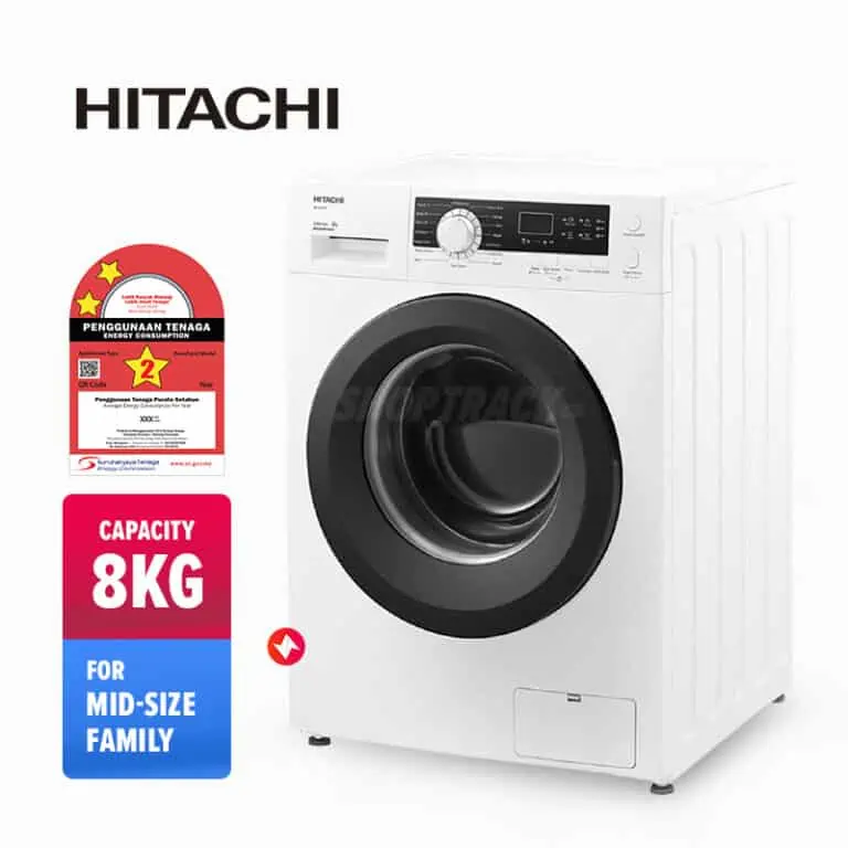 Hitachi Front Load Inverter Washing Machine BD-80CVE (8kg)