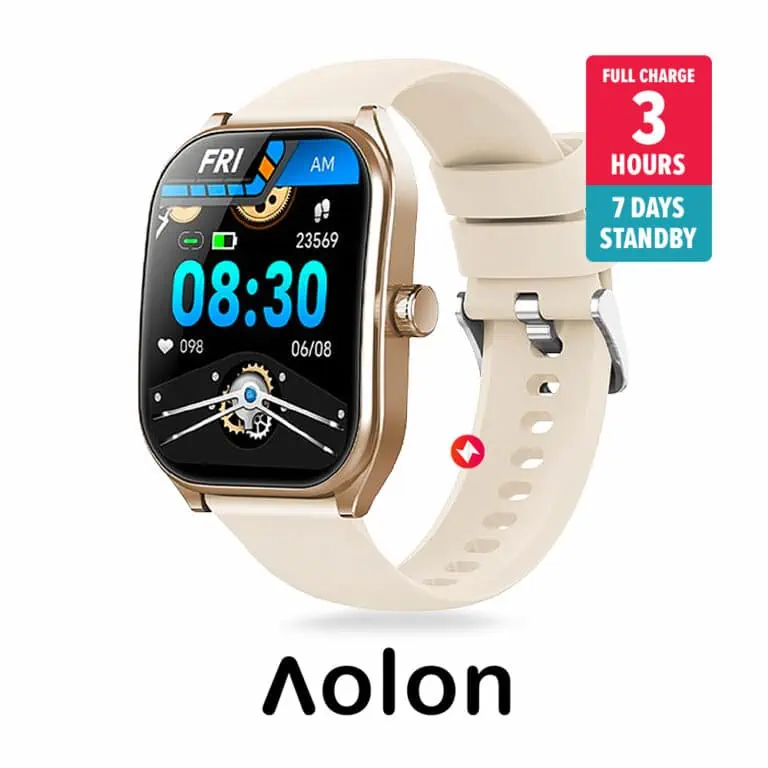 Aolon Curve Waterproof Smart Watch -White