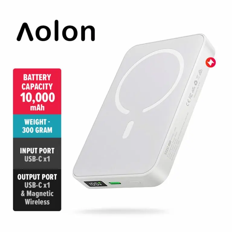Aolon JS36 22.5W Mini Magnetic Wireless Fast Charging Power Bank (10000mAh)