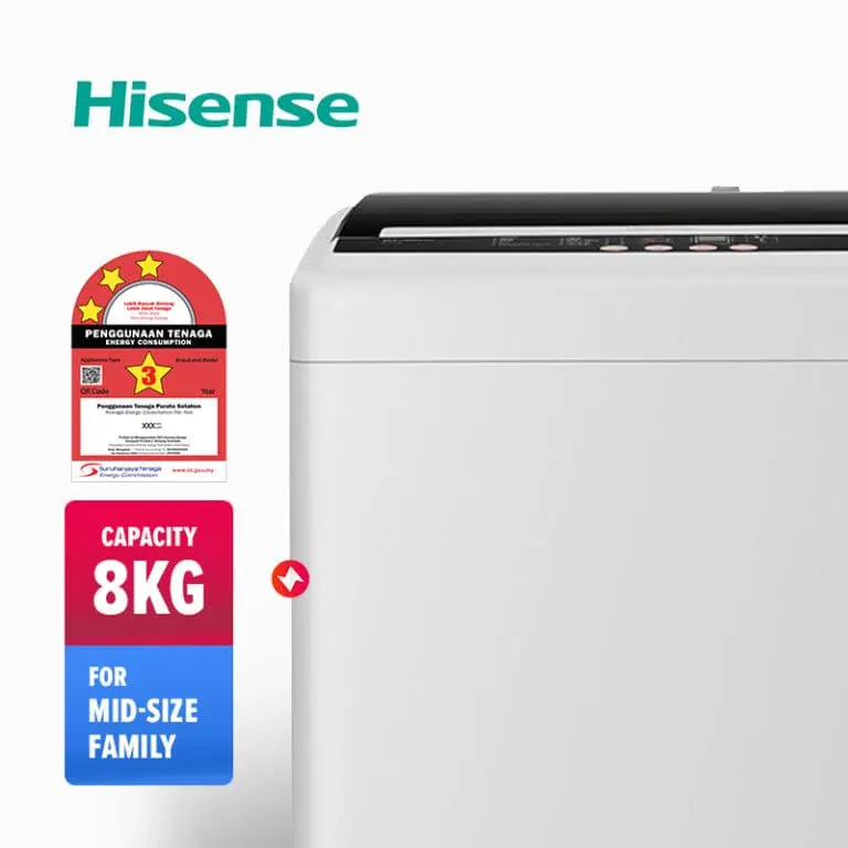 Hisense Top Load Washing Machine WTAR8011G (8kg)-2