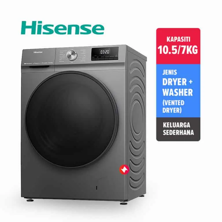 Hisense Washer Dryer WD3Q1043BT (10.5:7kg)
