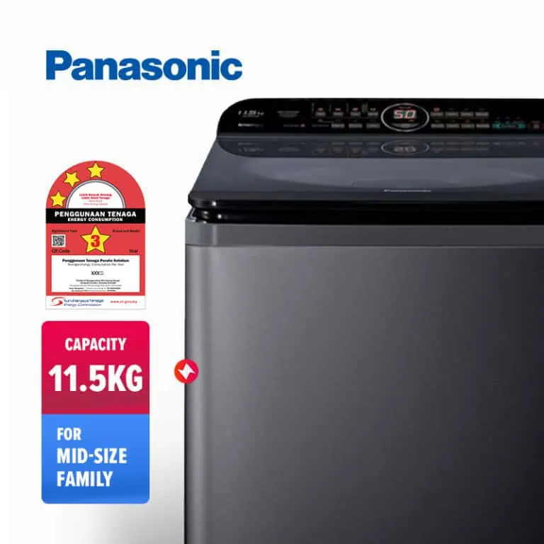 Panasonic Washing Machine TD Inverter Top Load Washer NA-FD11AR1BT (11.5kg)-2