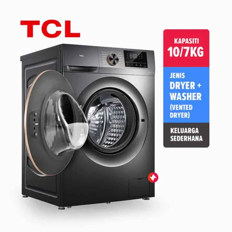 TCL Washer & Dryer 2 In 1 DD Inverter TWF100-N12312EHA07 (10:7kg)