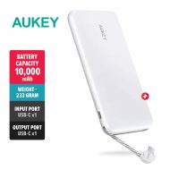 Aukey PB-N73C USB C Lightning Universal Powerbank (10000mAh)