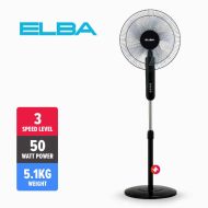 Elba 16 Inch Stand Fan ESF-J1656(BK)