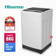 Mesin Basuh Hisense Top Load Washing Machine WTAR8011G (8kg)