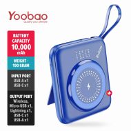 Yoobao W1 Fast Charging 22.5W PD20W Wireless Power Bank (10000mAh)
